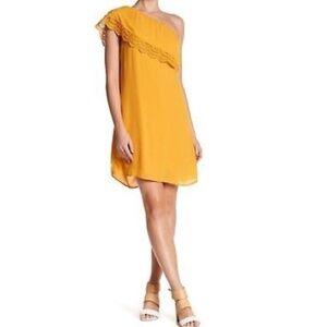 NWT DR2 by Daniel Rainn One Shoulder Solid Dress